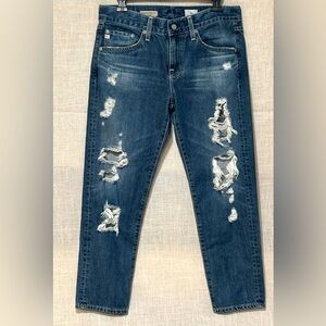 AG Adriano Goldschmied Ex-Boyfriend Slim Jeans in Dark Blue